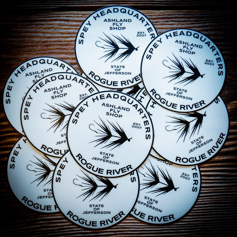 Ashland Fly Shop Spey Headquarters Sticker 4 Ashland Fly Shop Spey Headquarters Sticker