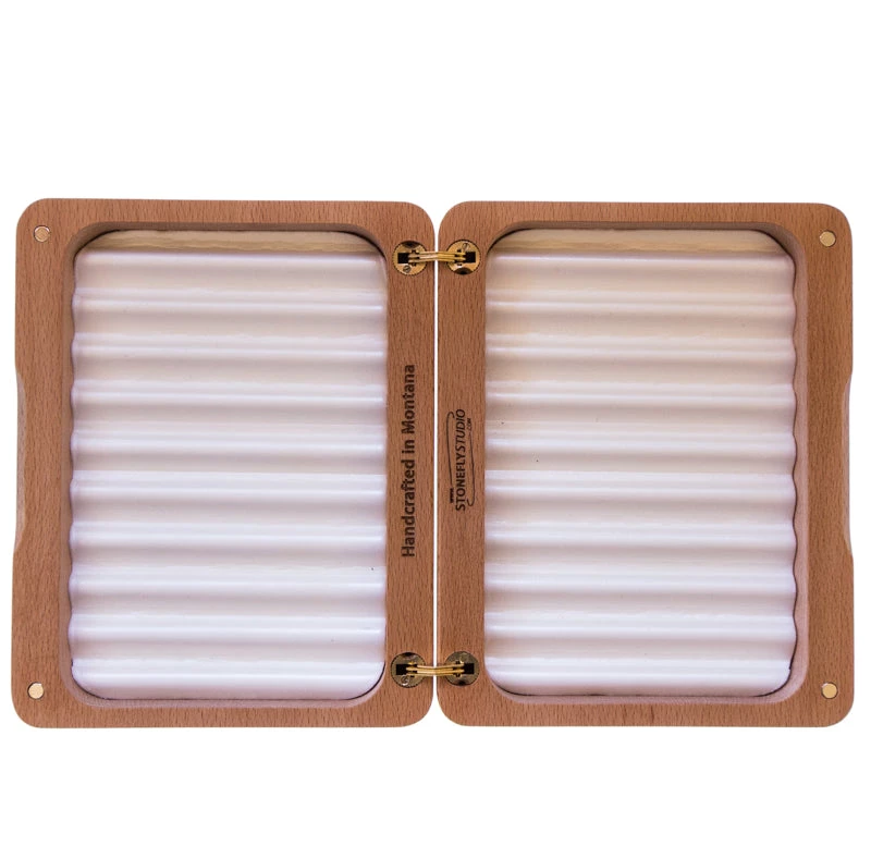 Ashland Fly Shop Engraved River Map Fly Boxes - McCloud 8 Ashland Fly Shop Engraved River Map Fly Boxes - McCloud