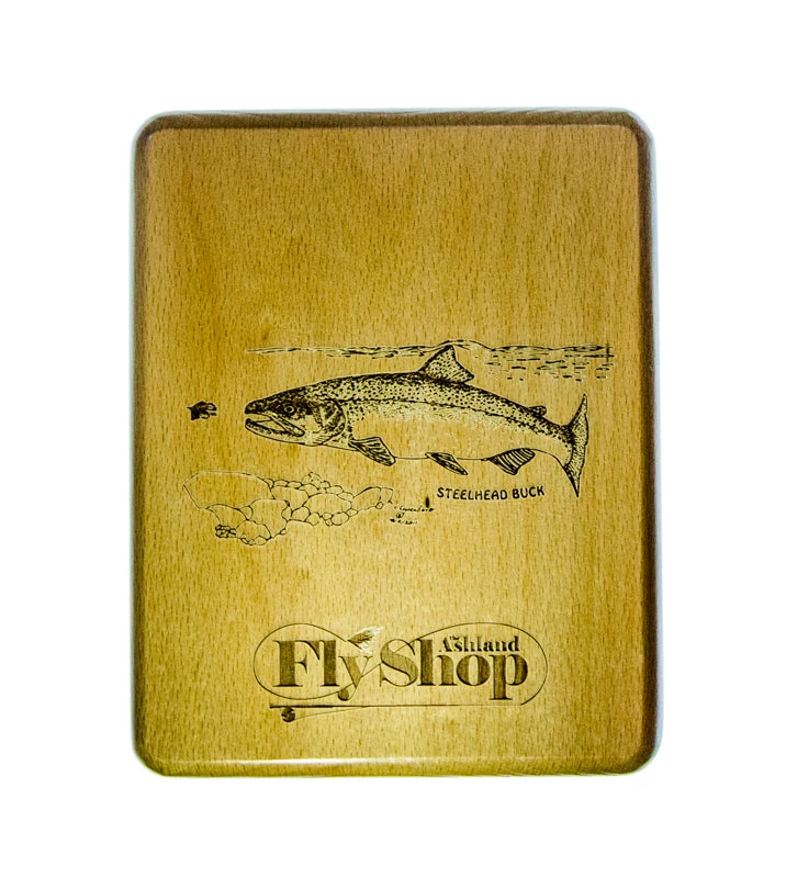 Ashland Fly Shop Engraved River Map Fly Boxes - McCloud 9 Ashland Fly Shop Engraved River Map Fly Boxes - McCloud