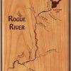 Ashland Fly Shop Engraved River Map Fly Boxes - McCloud 2 Ashland Fly Shop Engraved River Map Fly Boxes - McCloud