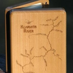 Ashland Fly Shop Engraved River Map Fly Boxes
